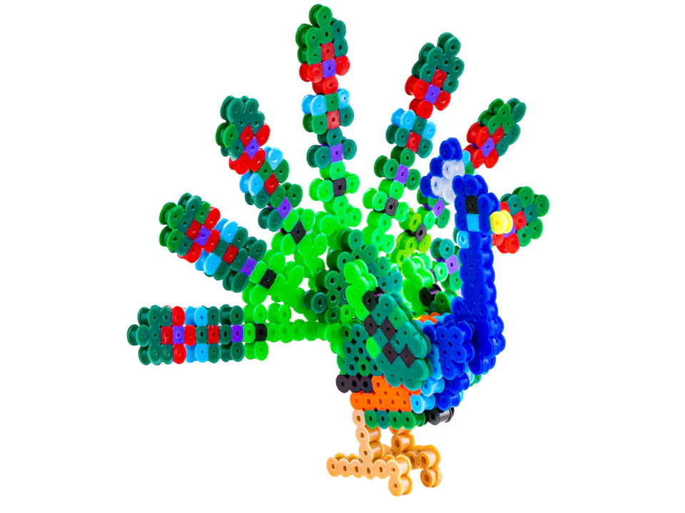 Koraliki do prasowania Wersja 3D, PAW Ptak, Saszetka, Prasowanka