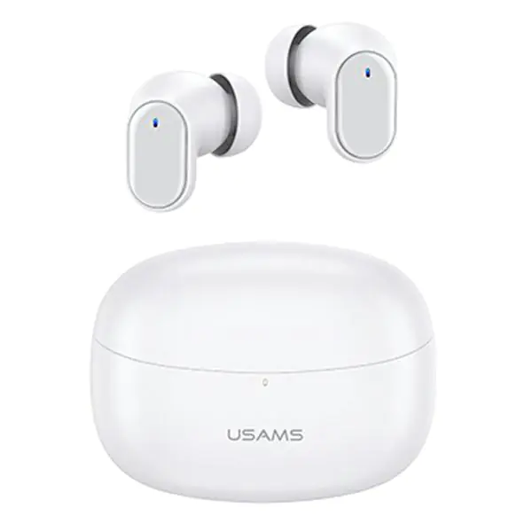 USAMS Bluetooth 5.1 TWS BH series wireless headphones white/white BHUBH02