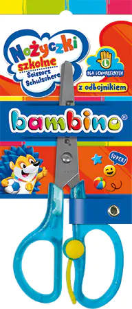 School scissors for left-handers BAMBINO with bumper St.Majewski
