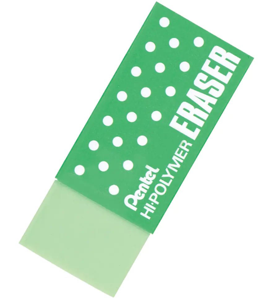 Pencil eraser ZEH-05K green PENTEL small (43x17,5x11,5mm)