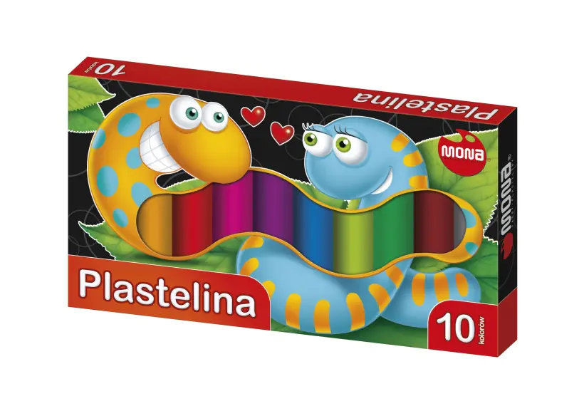 Plasticine MONA 10 colors St.Majewski