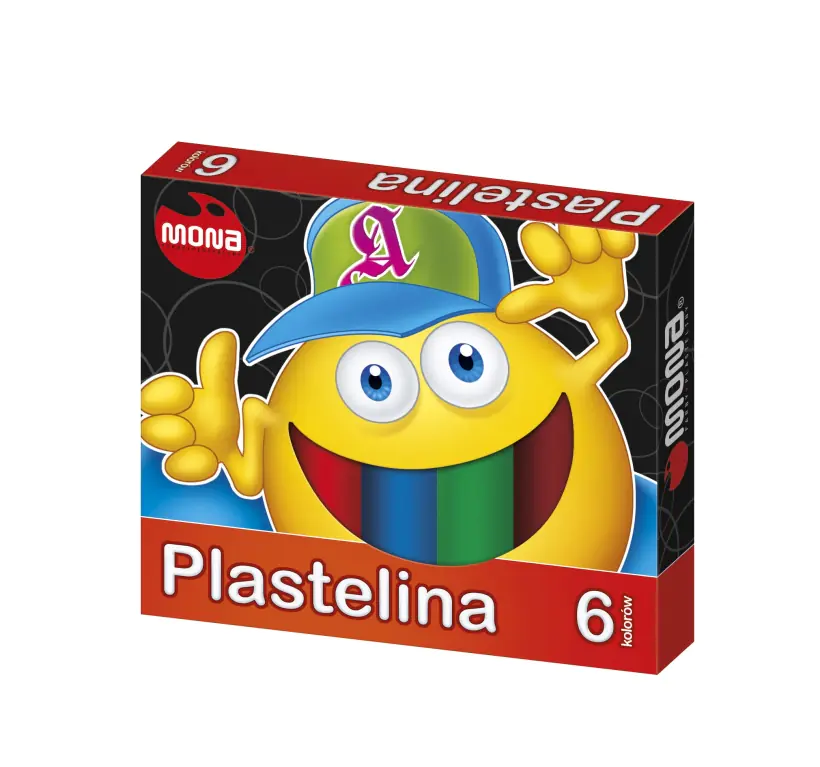 Plasticine MONA 6 colors 0012 ST. MAJEWSKI