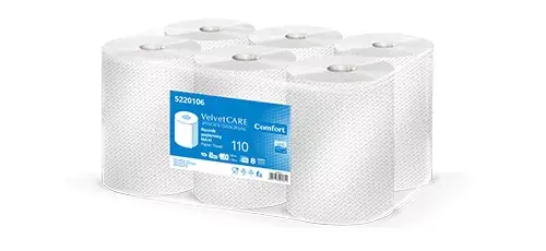 Ręcznik papierowy AFH VELVETCare MAXI 110m 2w (6 sztuk) 100% celuloza 5220106 Comfort