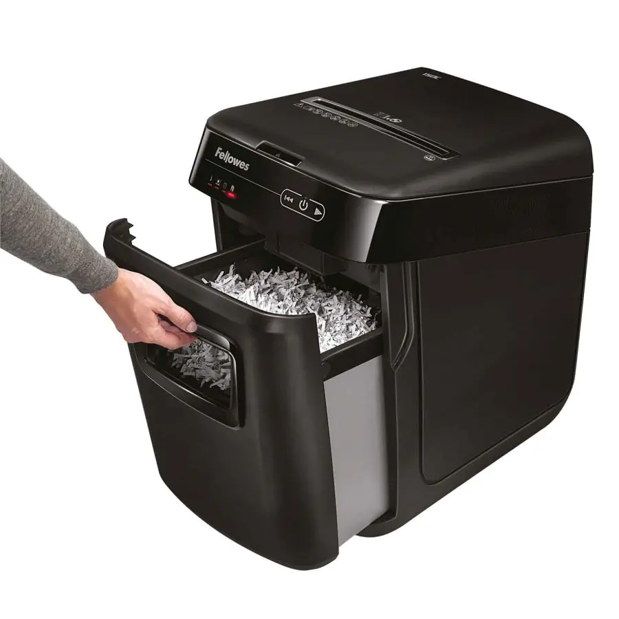 Fellowes Cross-Cut Shredder AutoMAX 150C Paper shredding, Shredding CDs, Credit cards shredding, Auto Feed