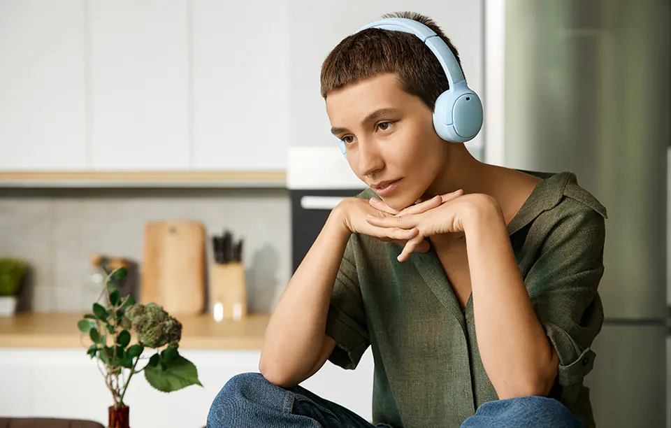 Edifier WH500 Wireless Headphones (Blue)