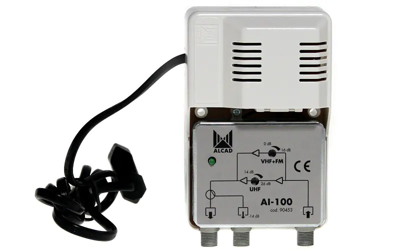 Alcad AI-100 Amplificador interior TV 1+1 salida - Delytel