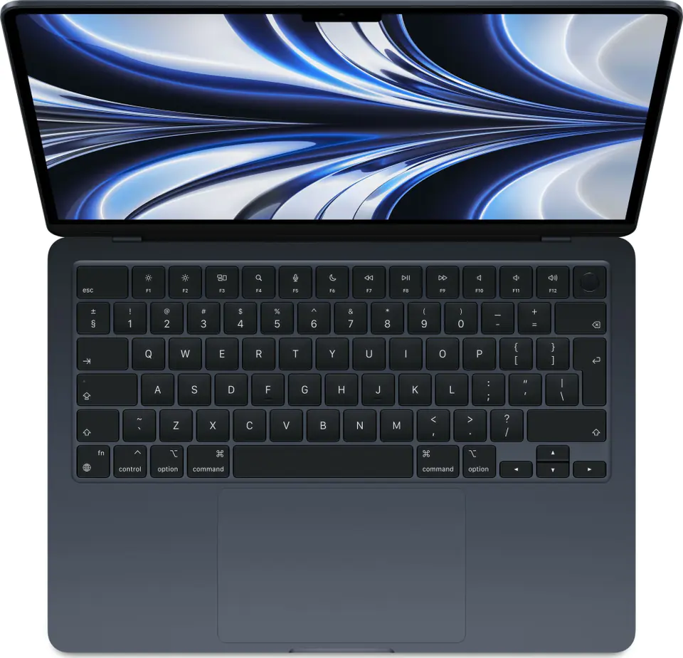 MacBook Air 13,6 inches: M2 8/8, 8GB, 256GB - Midnight | Wasserman.eu
