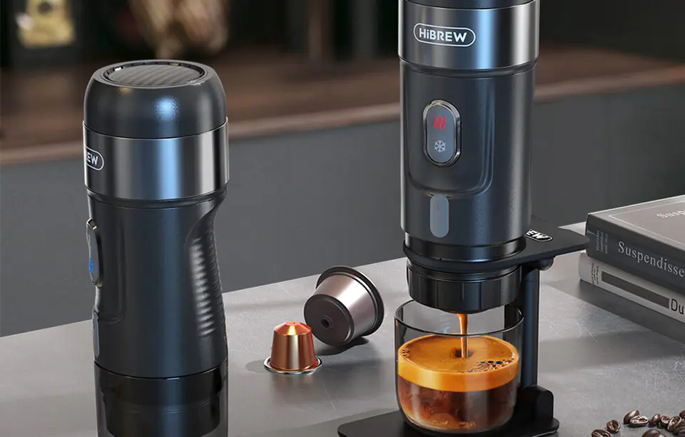 HiBREW H4A Portable Coffee Machine for Car & Home