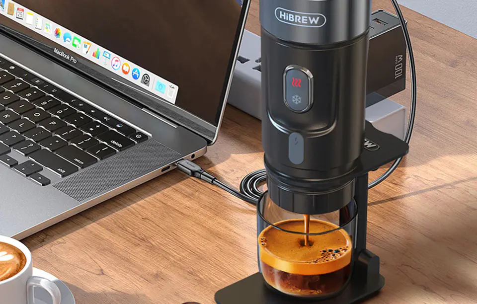 HiBREW H4A Portable Coffee Machine for Car & Home