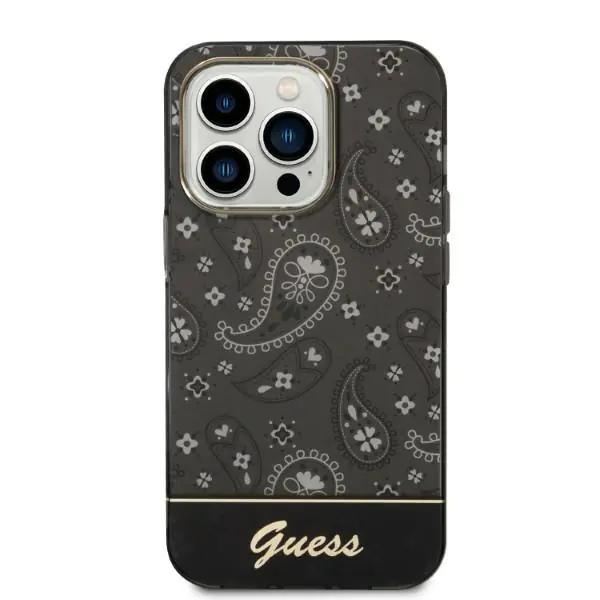 Guess GUHCP14XHGBNHK iPhone 14 Pro Max  6,7" czarny/black hardcase Bandana Paisley