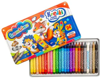 Crayons BAMBINO 24 colors metal box ST. MAJEWSKI