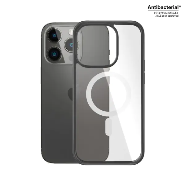 PanzerGlass ClearCase MagSafe iPhone14 Pro 6,1" Antibacterial czarny/black 0414