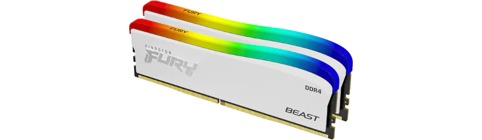 Kingston Fury Beast RGB White Limited Edition RAM 32GB (2x16GB) DDR4 3600MHz