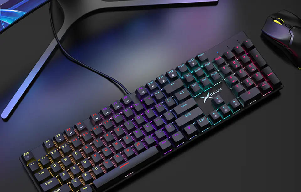 Delux KM55 RGB Gaming Keyboard (Black)