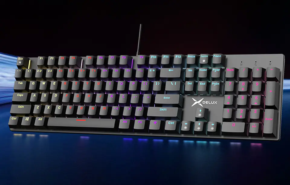Delux KM55 RGB Gaming Keyboard (Black)