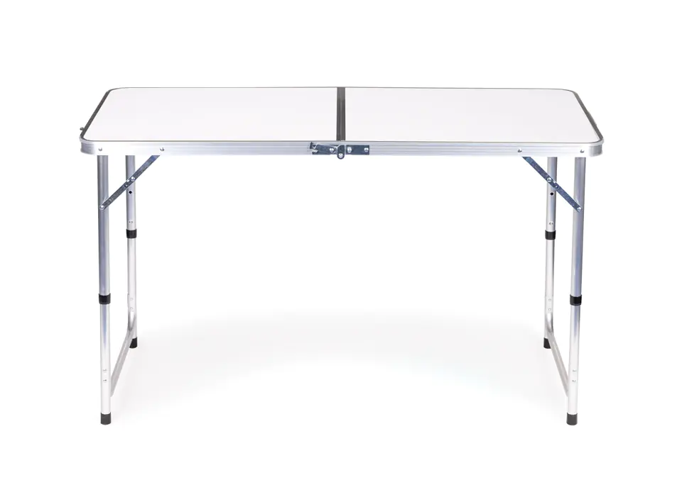 Tourist table, folding table, camping, white