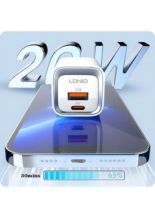USB charger 20W PD QC3.0 USB-A cable USB-C