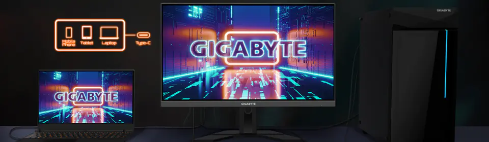Gigabyte 28&quot; M28U AE EK GAMING z ramieniem przykręcanym do biurka