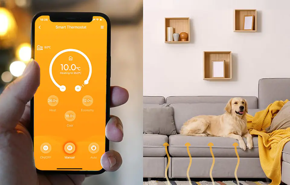 Inteligentny termostat Wi-Fi Meross MTS200BHK(EU) (Homekit)