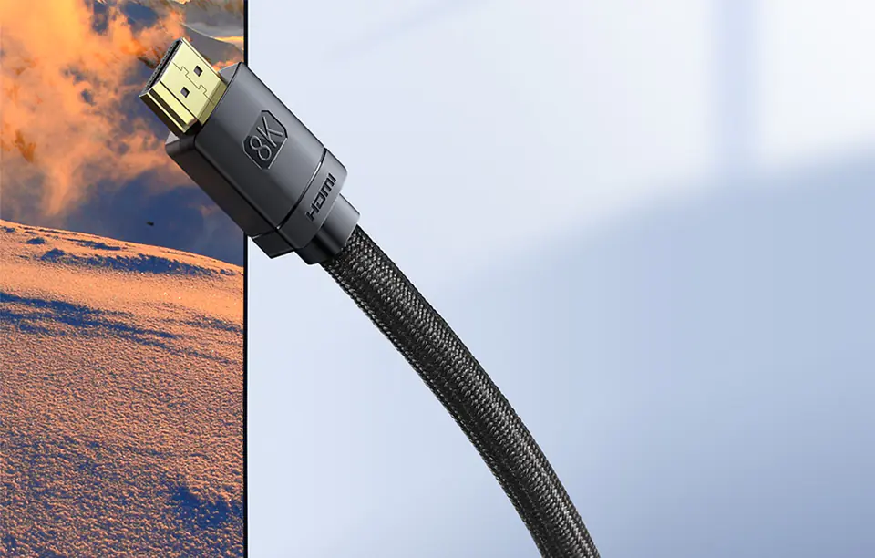 Kabel HDMI do HDMI Baseus High Definition 0.5m, 8K (czarny)