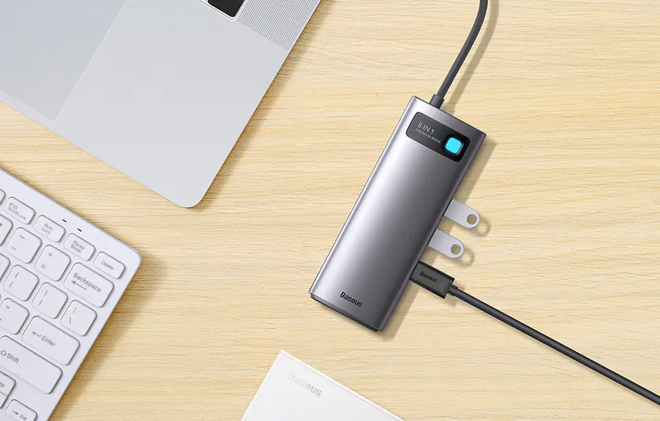 USB-C 8in1 Hub Baseus Metal Gleam Series