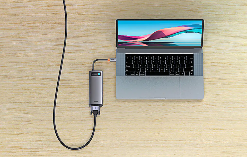 USB-C 8in1 Hub Baseus Metal Gleam Series