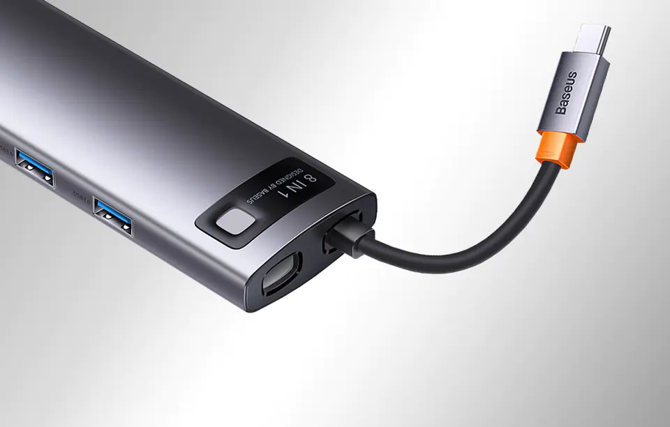 USB-C 8in1 Hub Baseus Metal Gleam Series