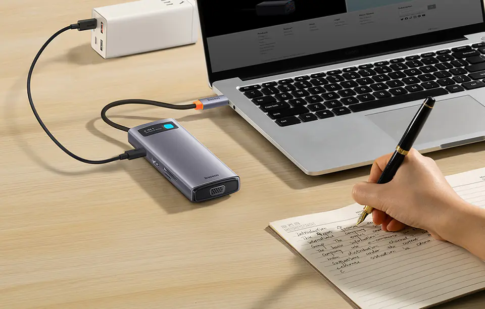 USB-C 8in1 Hub Baseus Metal Gleam Series