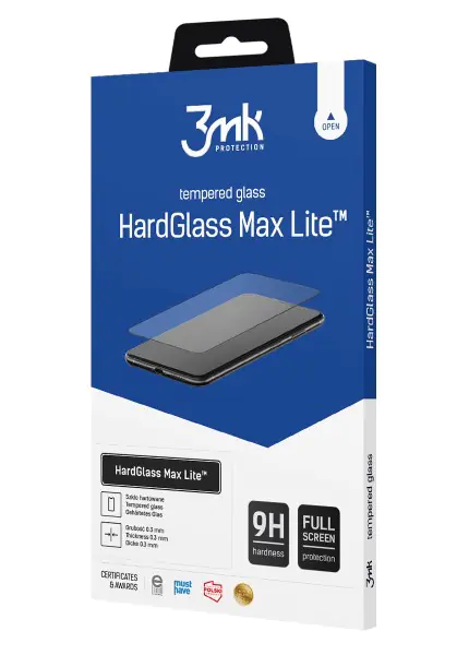 3MK HardGlass Max Lite Sam M34 5G M346 czarny/black Fullscreen Glass Lite