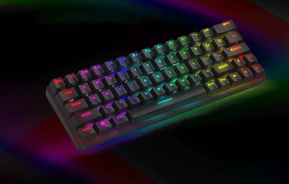 Bezprzewodowa klawiatura gamingowa, mechaniczna BlitzWolf BW-KB1, Red switch (RGB)