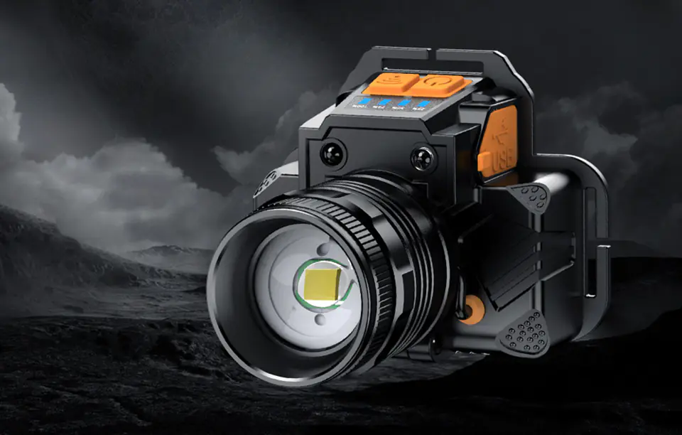Latarka czołowa Superfire HL58, 350lm, USB