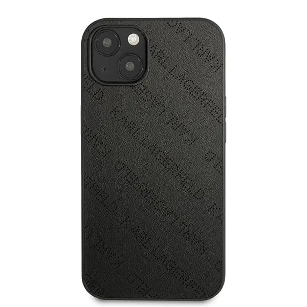 Karl Lagerfeld KLHCP13MPTLK iPhone 13 6,1" hardcase czarny/black Perforated Allover