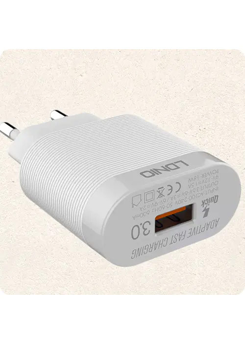 USB charger 18W PD QC3.0 cable USB-A microUSB