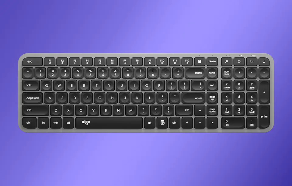 Aigo V100 Wireless Keyboard (Grey)