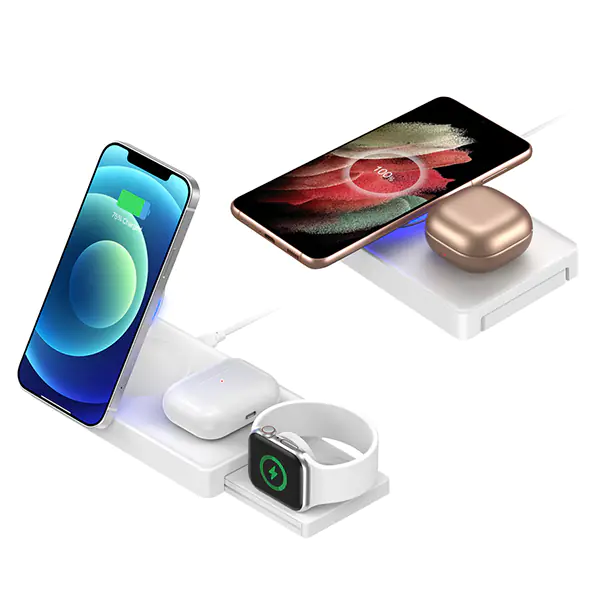 4smarts Ładowarka indukcyjna UltiMag dla iPhone, Apple Watch, Airpods 20W biała/white 456245