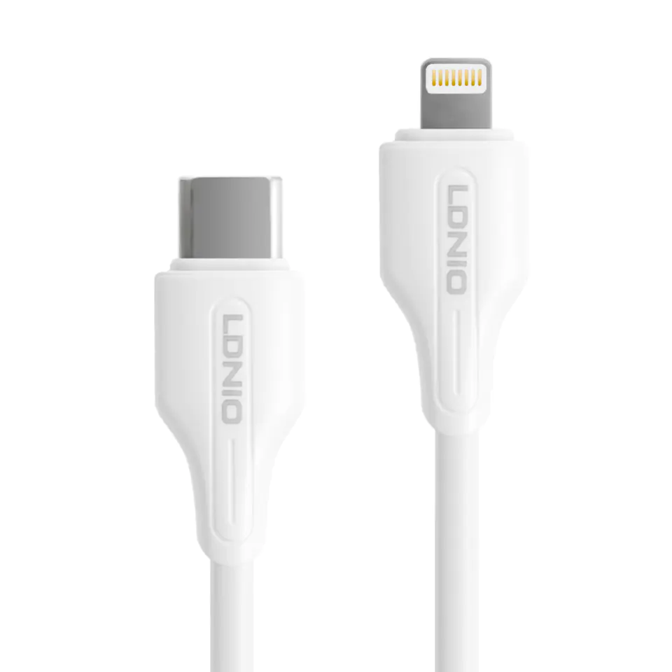 Kabel USB-C - Lightning LDNIO 2m 30W biały LC122I