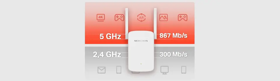 Mercusys AC1200 Wi-Fi Range Extender