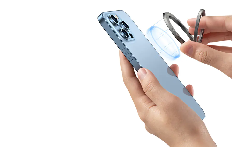 Baseus Halo ring holder for phone (grey)