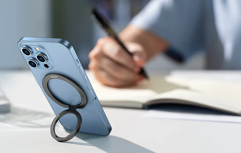 Baseus Halo ring holder for phone (grey)