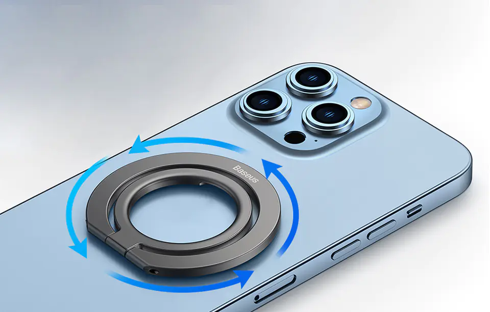 Baseus Halo ring holder for phone (grey)