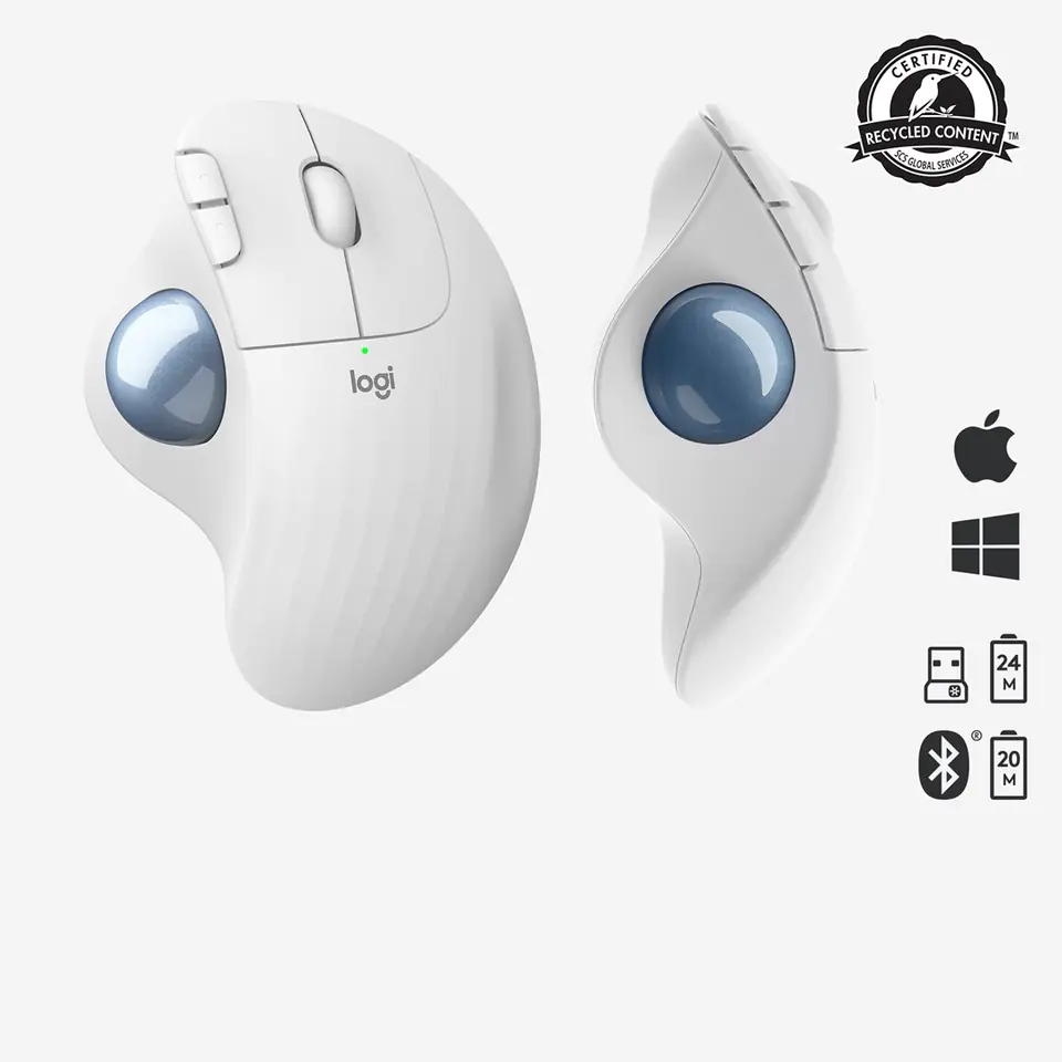 Mouse Ergonomico Sem Fio Logitech Trackball Ergo M575, Usb, Bluetooth,  Preto - 910-005869 - Kadri Tecnologia - Pensou em Informática, Pensou em  Kadri!