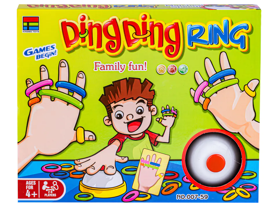 Jogo de Pulseira de Banda Elástica Ding Ding Ring Game Interação pa