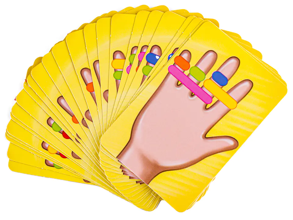 Gra Na Refleks Dopasuj Gumki, DING DING RING, Kolorowe Gumeczki, Karty, Dzwonek, Kto Pierwszy