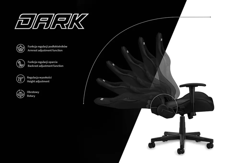 Dark premium gaming chair brown