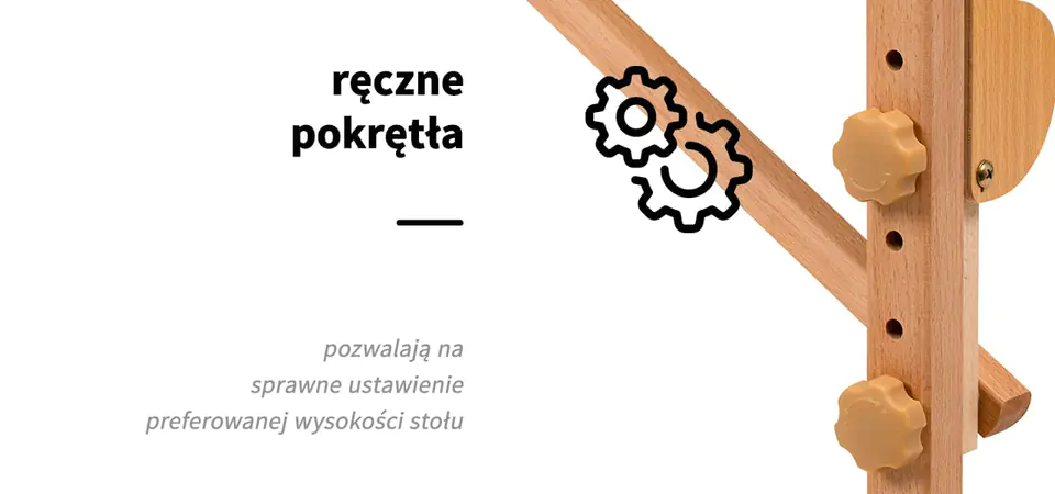 Stół składany do masażu drewniany Komfort Activ Fizjo Lux 2 segmentowy 190x70 czarny