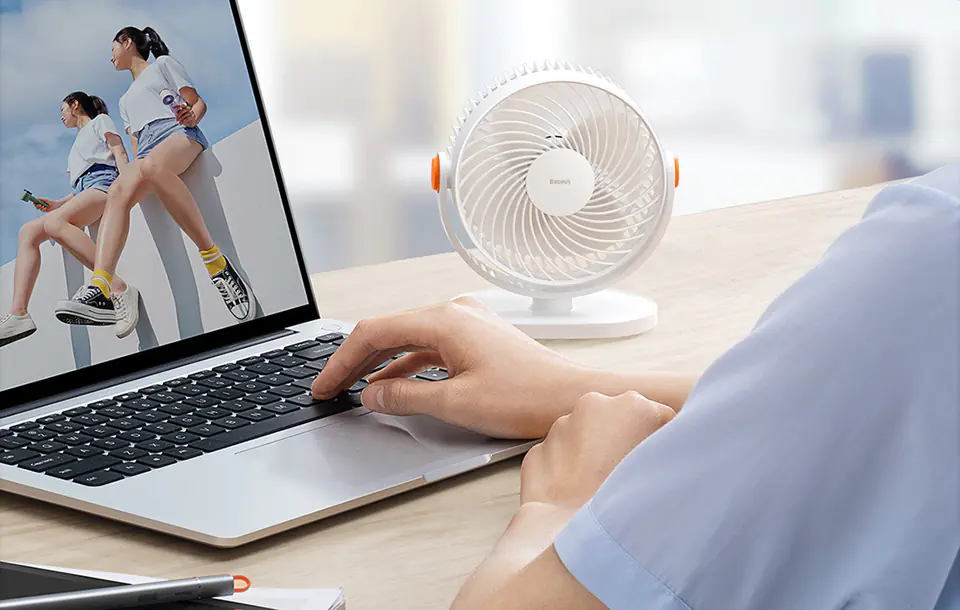 Baseus Serenity desk fan, USB (white)