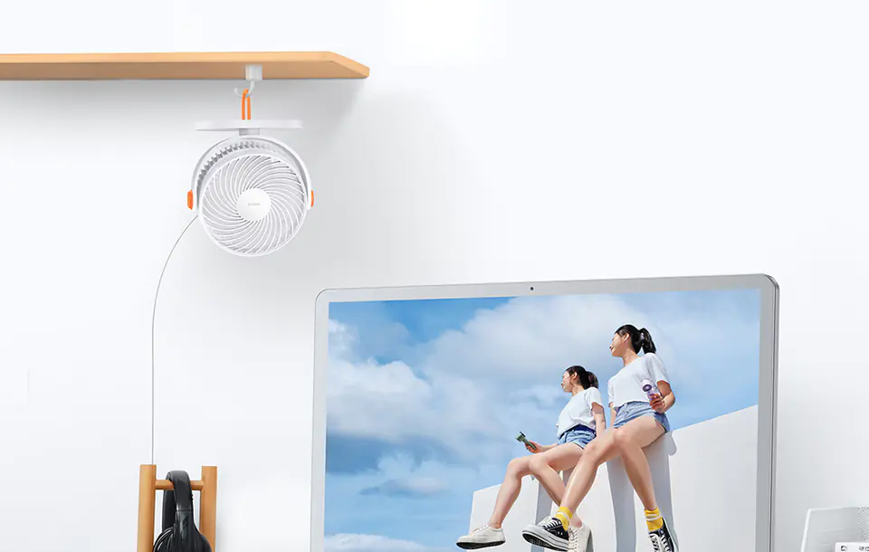Baseus Serenity desk fan, USB (white)