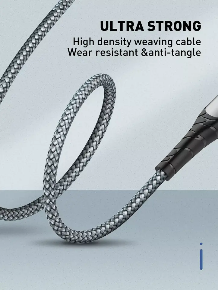 USB-C - Lightning LDNIO cable 1m grey 30W LC111