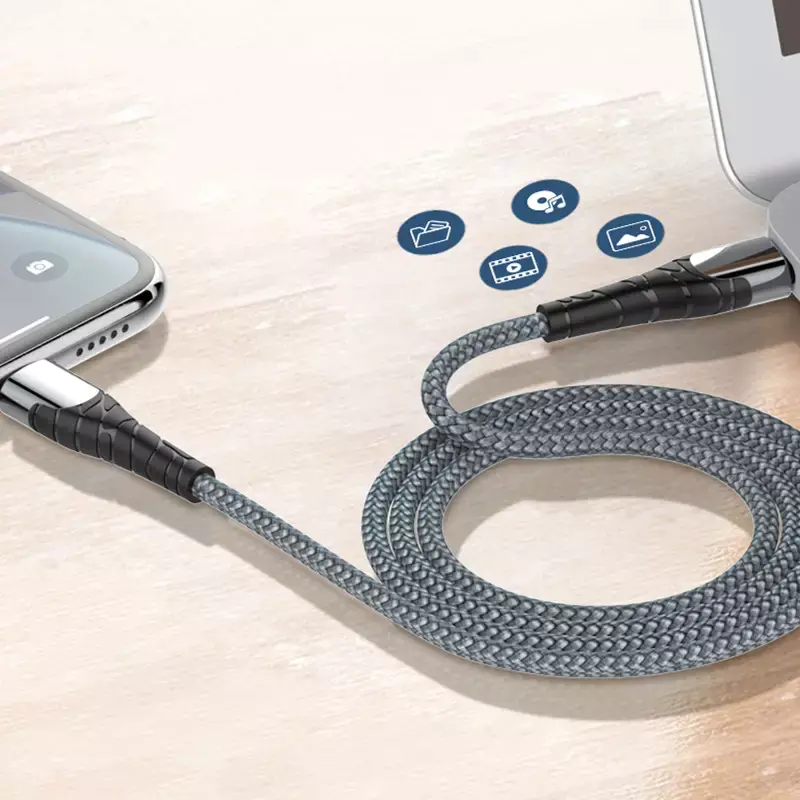USB-C - Lightning LDNIO 2m grey cable 30W LC112
