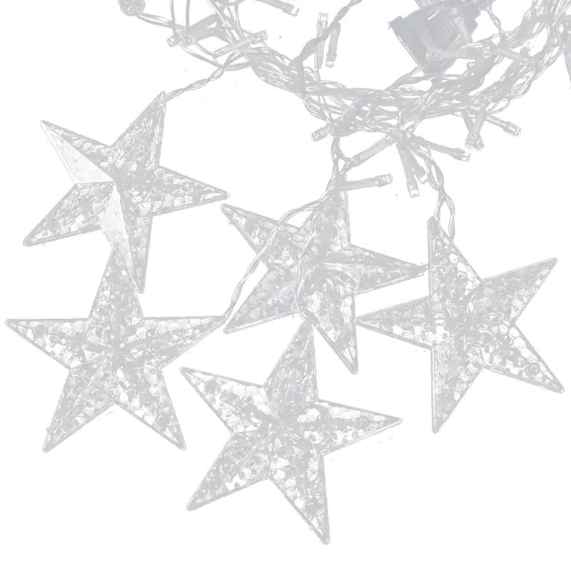 Lights Snowflakes Christmas Stars Christmas Lights Curtain 138LED